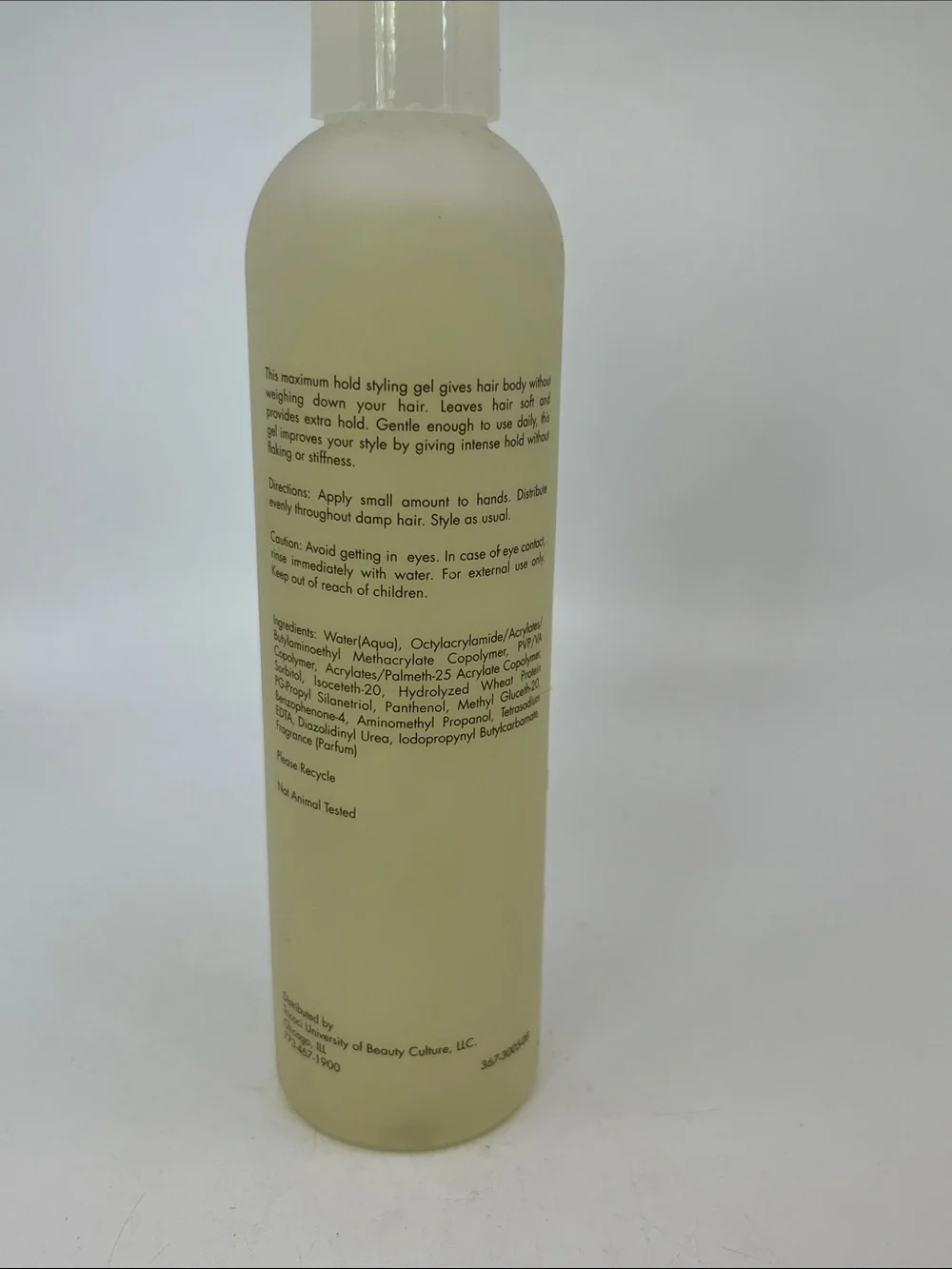 TU 365 Extra Hold Styling Gel - 8 Oz. - Tricoci University of Beauty Culture